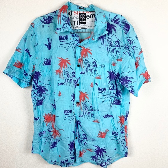 Volcom Other - Volcom Men’s Hawaiian Button Down Shirt